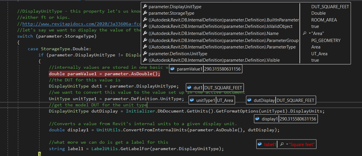 Parameters in Revit API